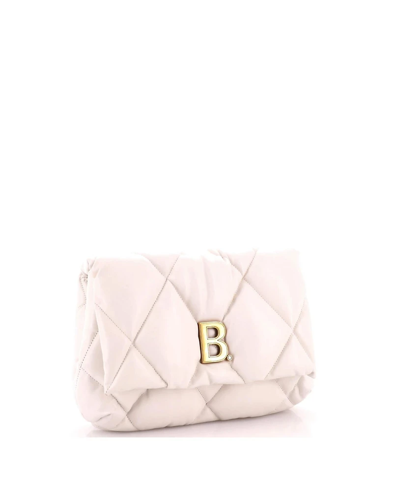 Pre-Owned Balenciaga Medium Touch Clutch Quilted Puffy Leather