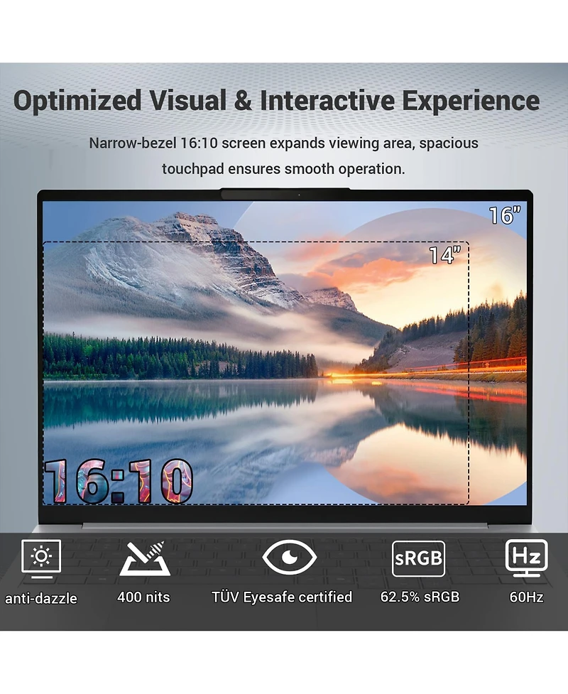 Lenovo ThinkBook 16" Fhd+ Business Laptop, Amd Ryzen 7 250, Amd Radeon Graphics, 32GB DDR5, 1TB Ssd, Wi-Fi 7, Win11 Pro, Grey
