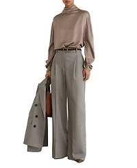 Reiss Women's Meena Silk High-Neck Blouse