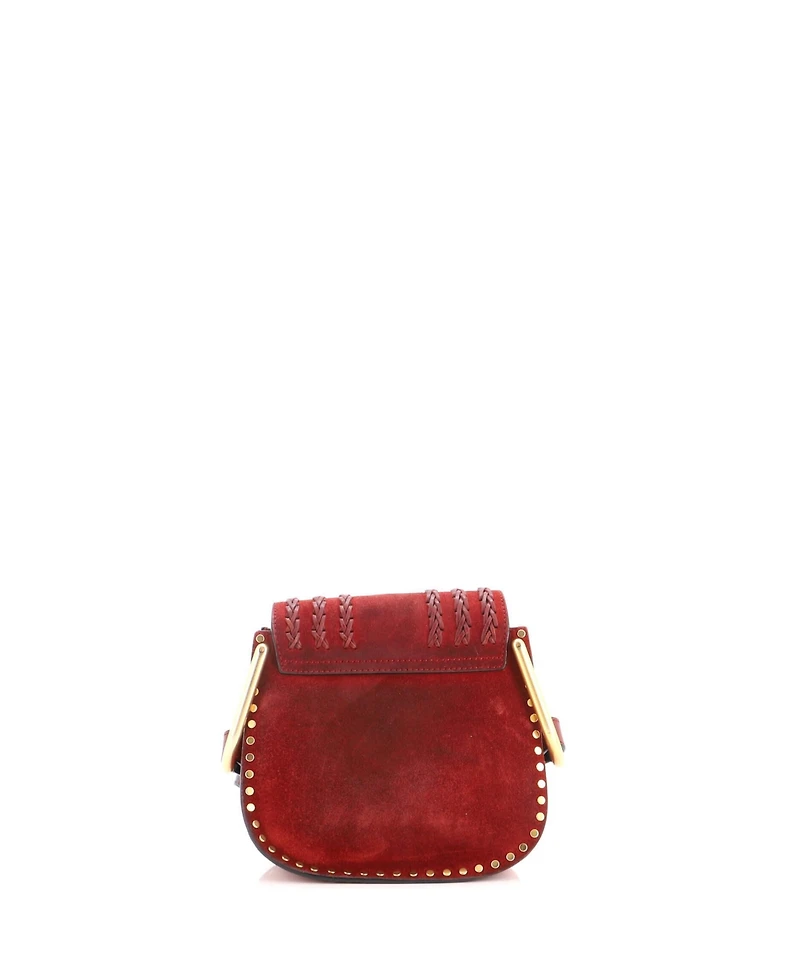Pre-Owned Chloe Mini Hudson Handbag Whipstitch Suede