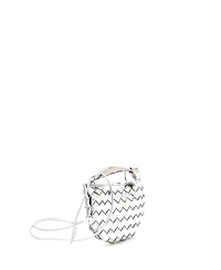 Pre-Owned Bottega Veneta Mini Sardine Top Handle Bag Metallic Leather