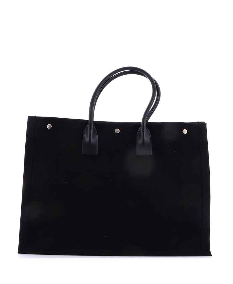 Pre-Owned Saint Laurent Large Rive Gauche Shopper Tote Canvas