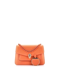 Pre-Owned Bvlgari Small Serpenti Forever Maxi Chain Crossbody Bag Leather
