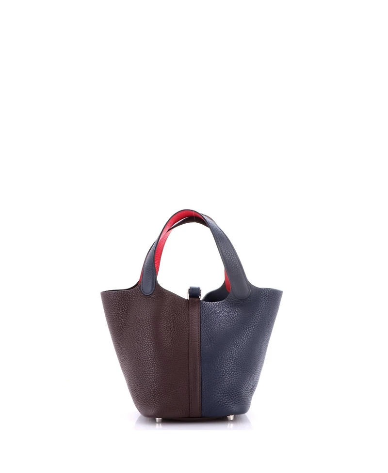 Pre-Owned Hermes Pm Casaque Picotin Lock Bag Clemence