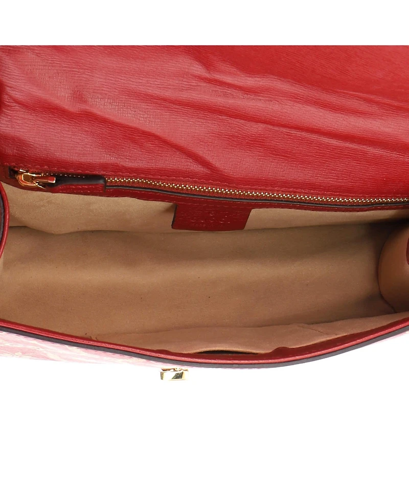 Pre-Owned Gucci Small Sylvie Shoulder Bag Printed Leather