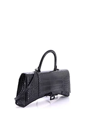 Pre-Owned Balenciaga Hourglass Stretch Top Handle Bag Embossed Leather