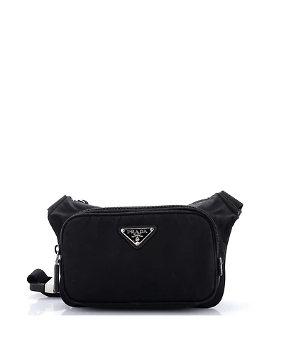Pre-Owned Prada Small Zip Waist Bag Tessuto