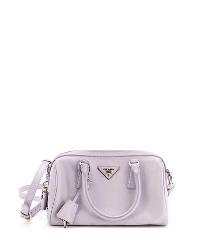 Pre-Owned Prada Small Lux Convertible Boston Bag Saffiano Leather