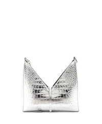 Pre-Owned Givenchy Small Cut Out Shoulder Bag Embossed Leather