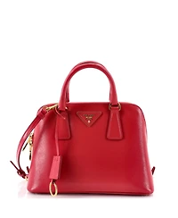 Pre-Owned Prada Small Promenade Bag Vernice Saffiano Leather