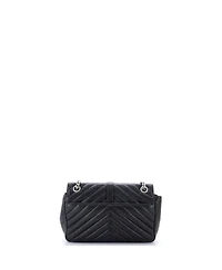 Pre-Owned Saint Laurent Medium Classic Monogram Slouchy Envelope Satchel Matelasse Chevron Leather