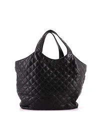 Pre-Owned Saint Laurent Maxi Icare Shopping Tote Quilted Leather