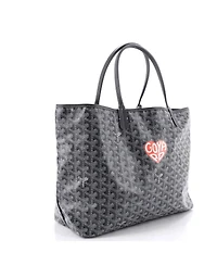 Pre-Owned Goyard Pm Saint Louis Tote Printed Coated Canvas