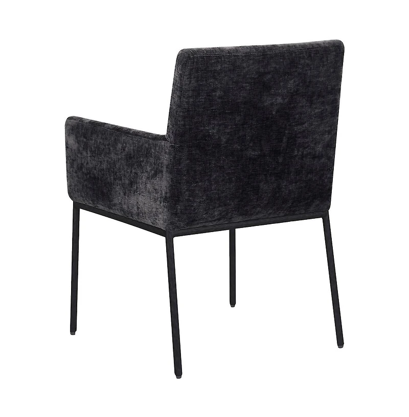 Meridian Furniture Reeves chenille Fabric Dining Chair