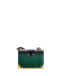 Pre-Owned Prada Small Cahier Crossbody Bag Leather and Saffiano Leather