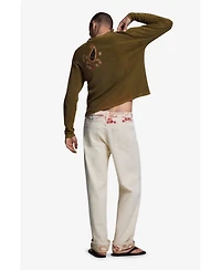 Desigual Men's Paisley Trousers 100% Cotton