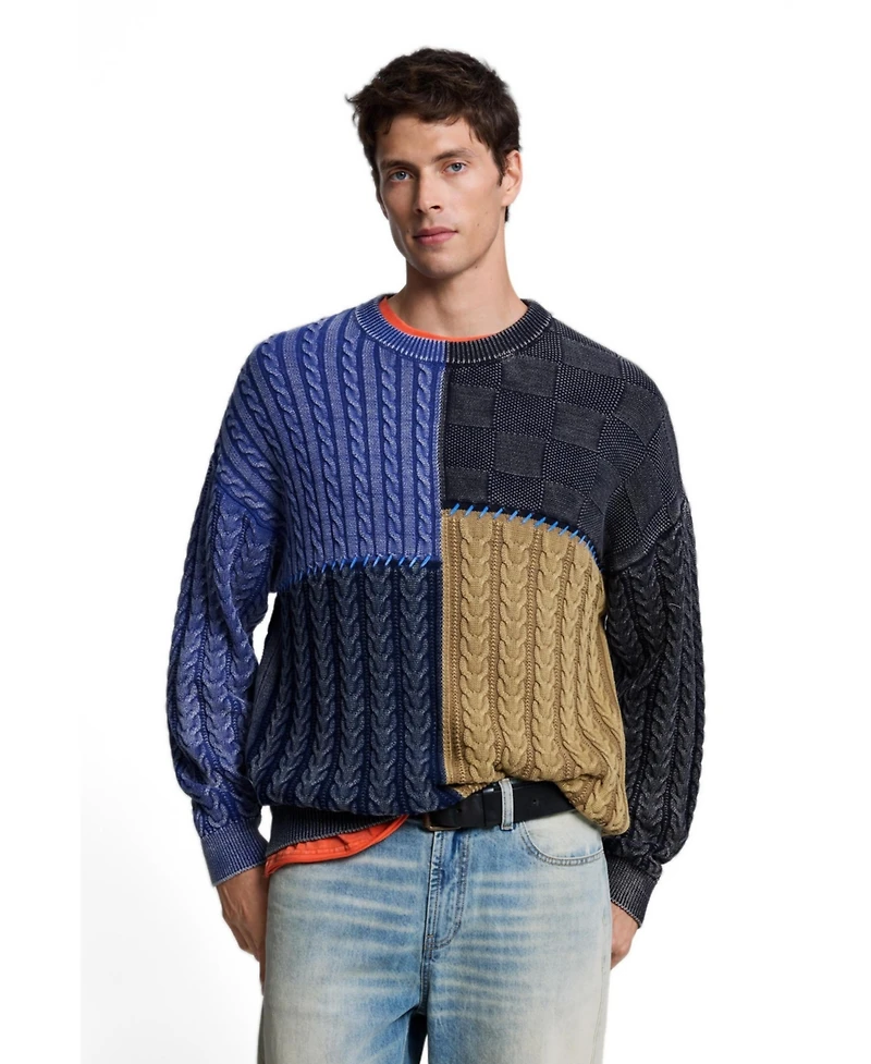 Desigual Men's Patchwork sweater