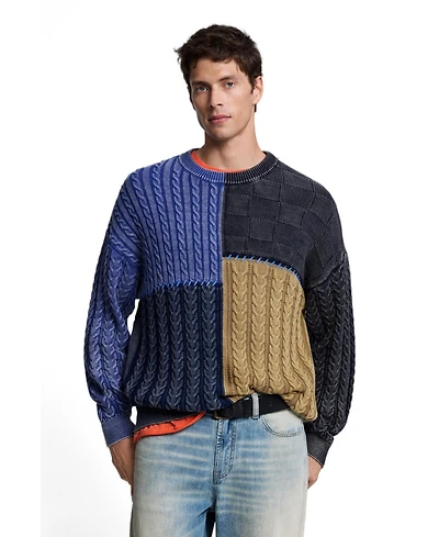 Desigual Men's Patchwork sweater