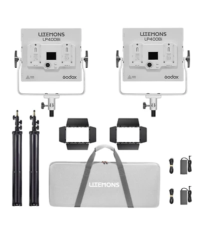 Godox Litemons LP400Bi 36W Bi-Color Led 2-Light Panel Kit