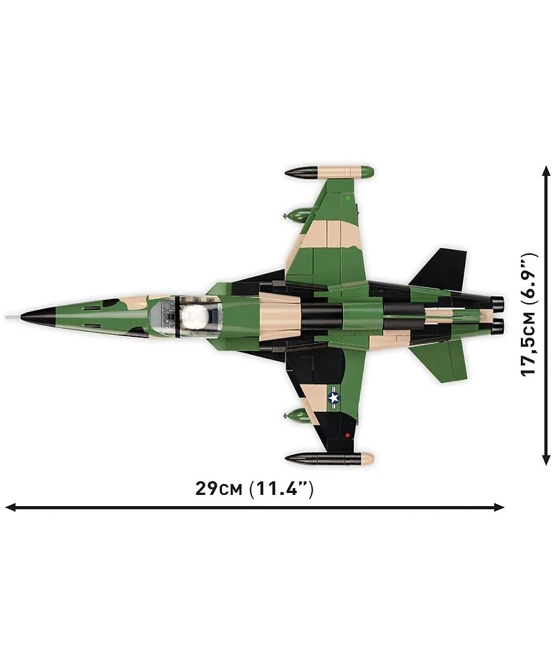 Cobi Historical Collection Vietnam War Northrop F-5A Freedom Fighter Aircraft 352-Piece Building Set, Ages 6+