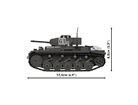 Cobi Wwii Historical Panzerkampfwagen Ii Ausf. F 813-Piece Building Set, Ages 9+
