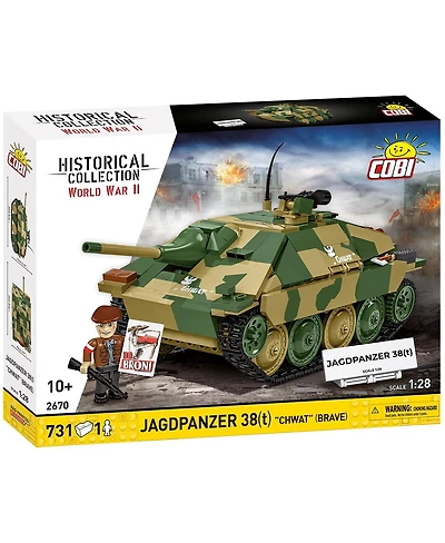 Cobi Historical Collection Wwii Jagdpanzer 38 Hetzer "Chwat" 731-Piece Building Set, Ages 10+