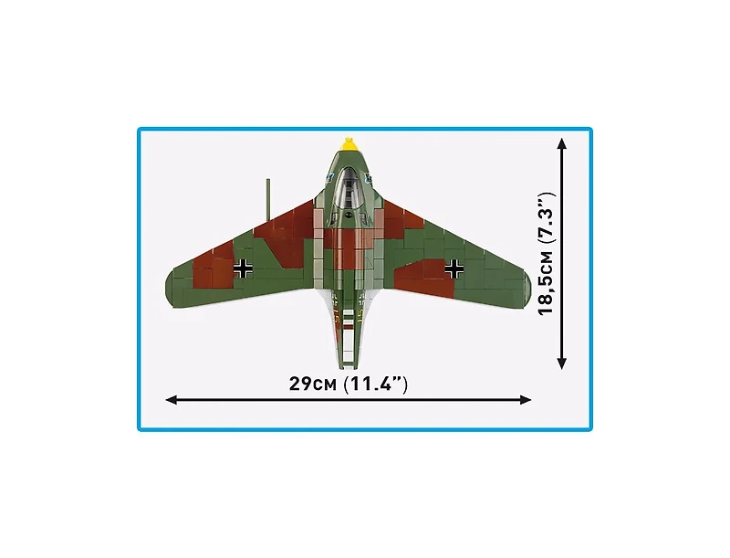 Cobi Historical Collection Wwii Messerschmitt Me 163B Komet 543-Piece Building Set, Ages 9+