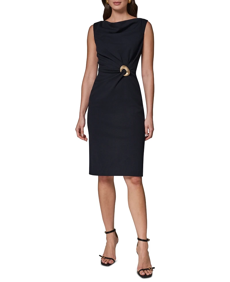 Donna Karan New York Women's Sleeveless Boat-Neck Sheath Dress