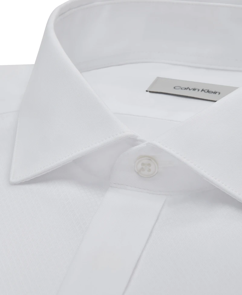 Calvin Klein Men's Tailored Occasion Slim-Fit Stretch Pique Bib Dress Shirt