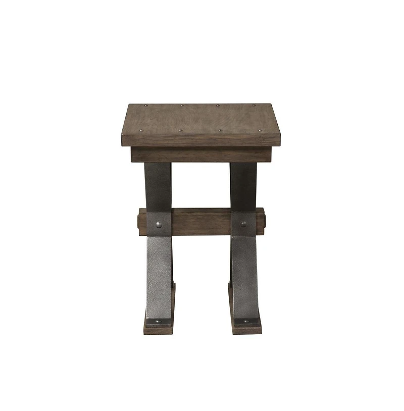 Liberty Furniture Sonoma Road Chair Side Table in Weathered Beaten Bark