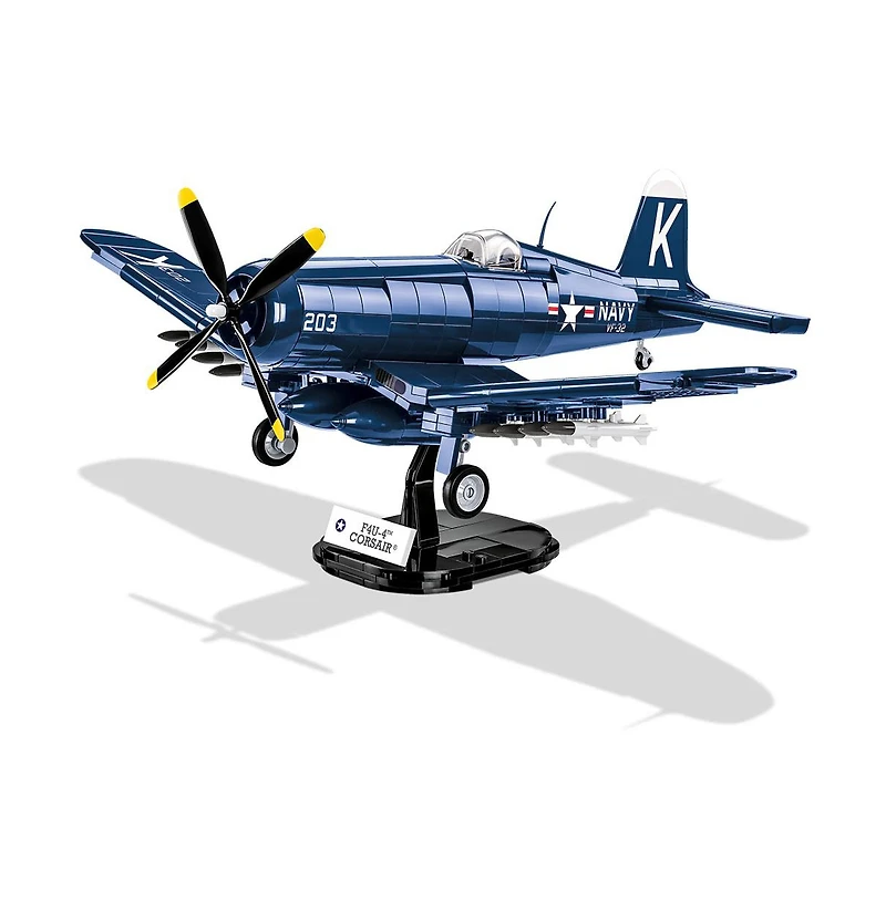 Cobi Korean War F4U-4 Corsair 1:32 Scale 520-Piece Building Set, Ages 8+