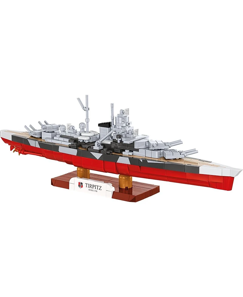 Cobi Historical Collection Wwii Battleship Tirpitz 593-Piece Building Set, Ages 8+