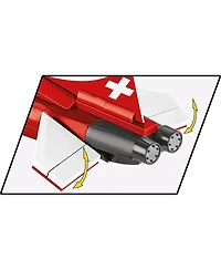 Cobi Swiss Air Force Team Patrouille Suisse Northrop F-5E Tiger Ii 351-Piece Building Set, Ages 6+