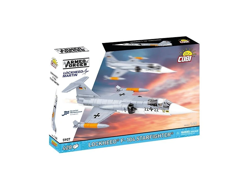 Cobi Armed Forces Lockheed F-104 Starfighter 428-Piece Building Set, Retractable Landing Gear, Ages 8+