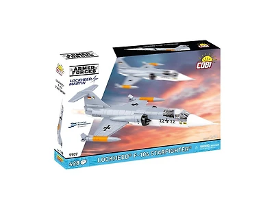Cobi Armed Forces Lockheed F-104 Starfighter 428-Piece Building Set, Retractable Landing Gear, Ages 8+