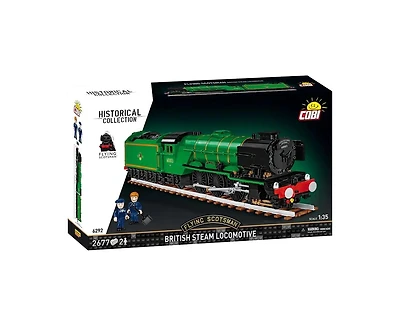 Cobi Historical Collection Flying Scotsman British Steam Locomotive 2677-Piece Building Set, Ages 12+