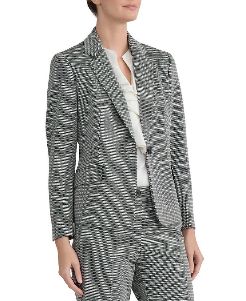 Kasper Women's Jacquard Notch-Collar Blazer