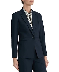 Kasper Women's Notch-Collar Waist-Seam Blazer