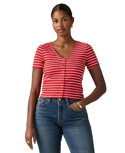 Levi's Women's Muse Short-Sleeve V-Neck Top