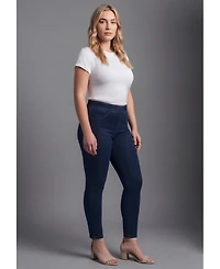 Avenue Plus Gabrielle Pull-On Mid-Rise Skinny Leg Denim Leggings