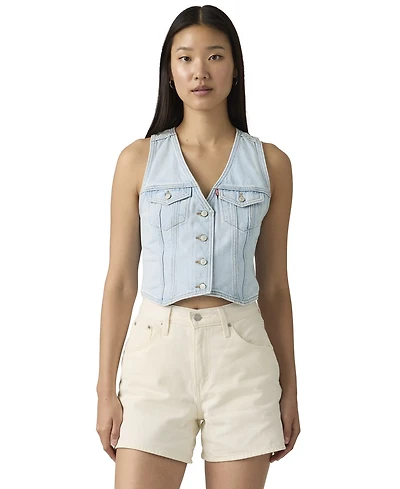 Levi's Women's Mainline V-Neck Cotton Racer Vest