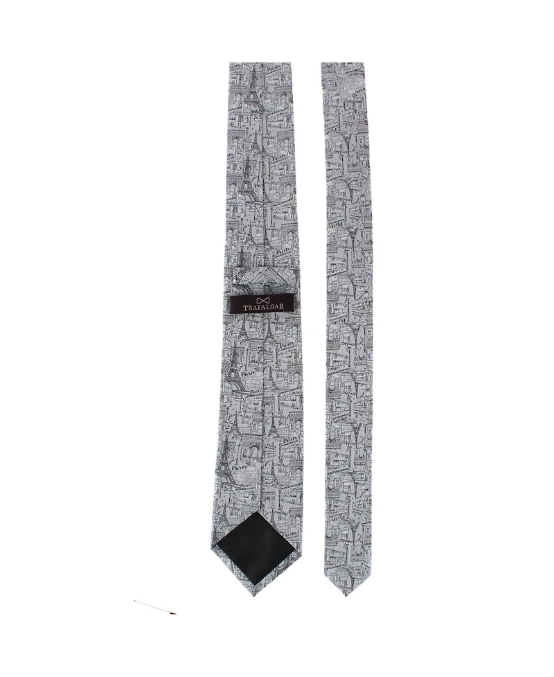 Trafalgar Men's Parisian Nights Silk Novelty Tie