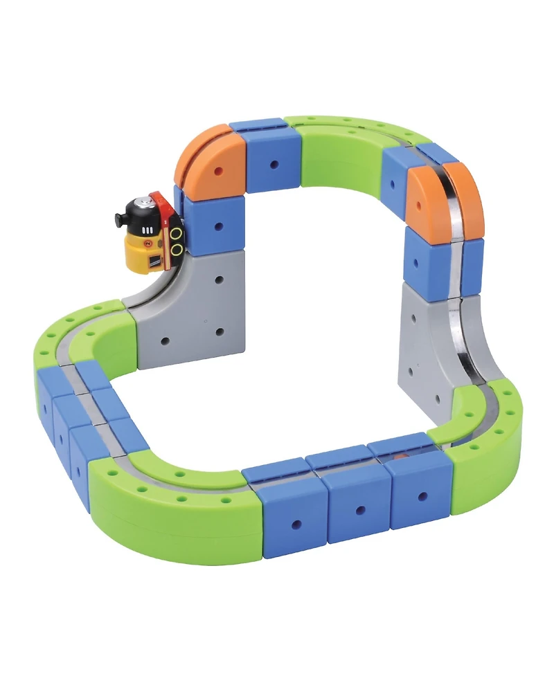 Contixo MT4 Motorized Rechargeable Magnetic Track 91-Piece Building Set, Ages 3+