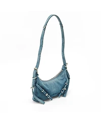 Pre-Owned Givenchy Women's Moyou Mini Denim Hobo Shoulder Bag