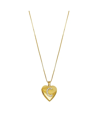 The M Jewelers Initial Locket Necklace