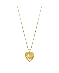 The M Jewelers Initial Locket Necklace