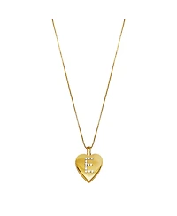 The M Jewelers Initial Locket Necklace