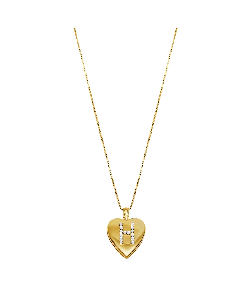 The M Jewelers Initial Locket Necklace
