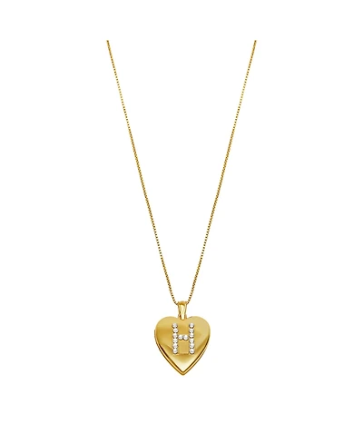The M Jewelers Initial Locket Necklace