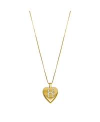 The M Jewelers Initial Locket Necklace